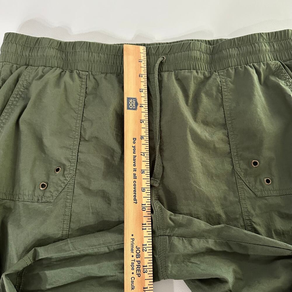 Palm Rio Olive‎ Green Cargo Pants XL Women’s Drawstring Waist Cotton Blend - Picture 8 of 9